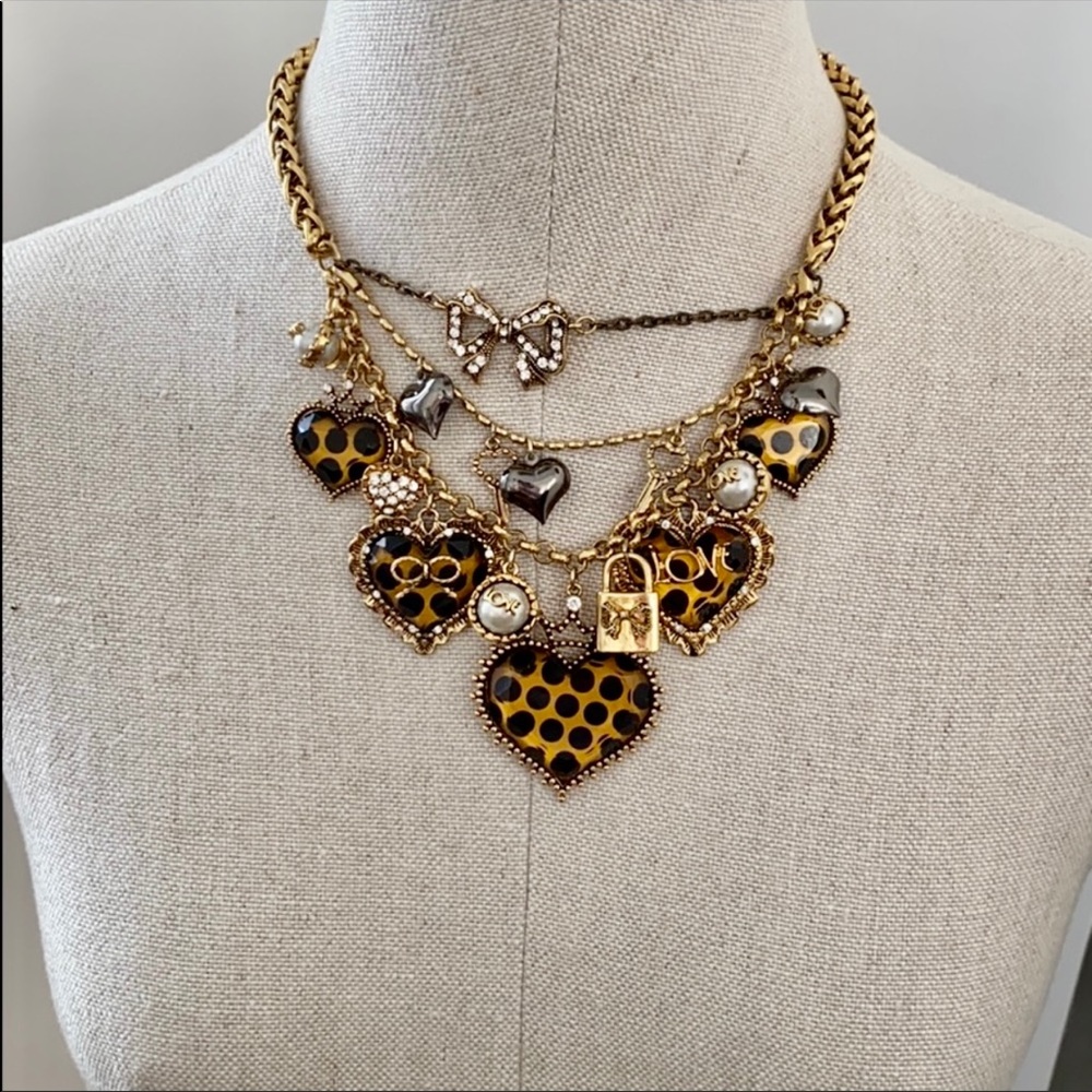 Betsey Johnson polka dot necklace